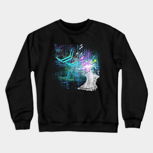 Mind Crewneck Sweatshirt by AMDesigns